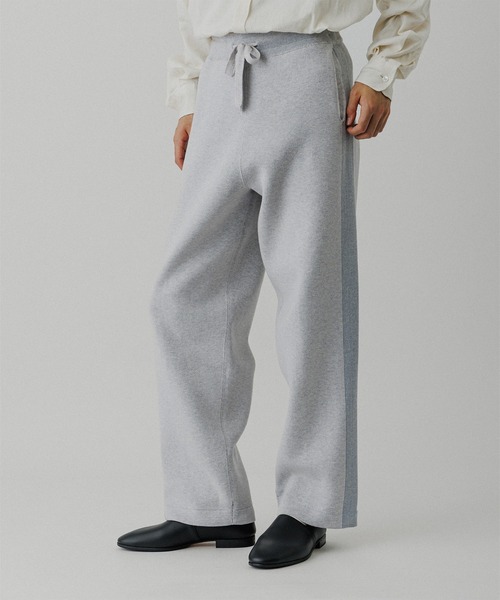 ADAM ET ROPE'（アダムエロペ）の「杢スウェット ニットパンツ / セットアップ対応（その他パンツ・メンズ・ベージュ系その他/チャコールグレー/グレー系その他・L/M）」の3枚目の写真