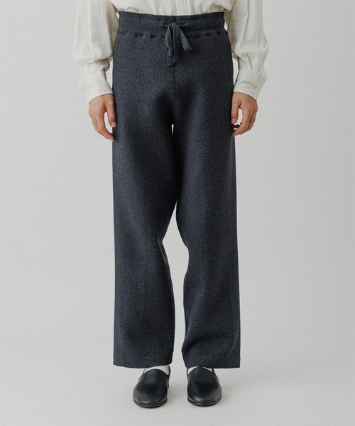 ADAM ET ROPE'（アダムエロペ）の「杢スウェット ニットパンツ / セットアップ対応（その他パンツ・メンズ・ベージュ系その他/チャコールグレー/グレー系その他・L/M）」の6枚目の写真