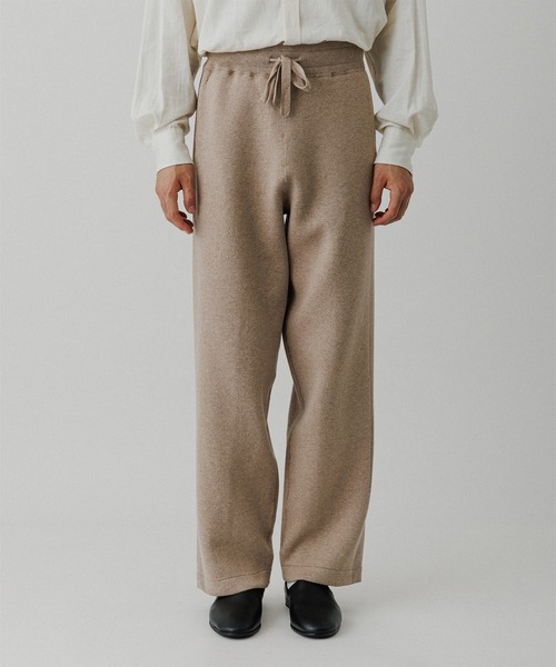 ADAM ET ROPE'（アダムエロペ）の「杢スウェット ニットパンツ / セットアップ対応（その他パンツ・メンズ・ベージュ系その他/チャコールグレー/グレー系その他・L/M）」の10枚目の写真