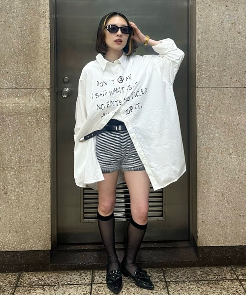 JEANASIS（ジーナシス）の「【25quee】フェザーショートパンツ/587782（その他パンツ・レディース・ブラック系その他/オフホワイト/ブラック・FREE）」の11枚目の写真