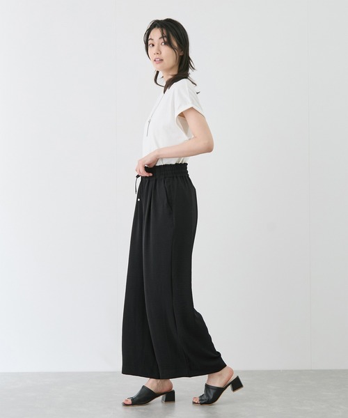 Jayro(ジャイロ)の「麻ライクリラックスパンツ(その他パンツ・レディース・ブラック/ダークブラウン/カーキ/イエロー・38)」の10枚目の写真