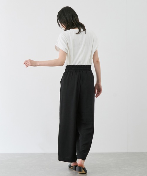 Jayro(ジャイロ)の「麻ライクリラックスパンツ(その他パンツ・レディース・ブラック/ダークブラウン/カーキ/イエロー・38)」の11枚目の写真