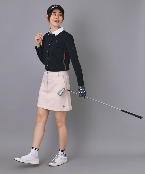 adabat（アダバット）の「【吸水速乾】サッカー長袖シャツ（シャツ/ブラウス・レディース・ネイビー/ネイビー系2・38/40/36/42）」の15枚目の写真