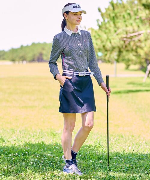 adabat（アダバット）の「【吸水速乾】サッカー長袖シャツ（シャツ/ブラウス・レディース・ネイビー/ネイビー系2・38/40/36/42）」の20枚目の写真