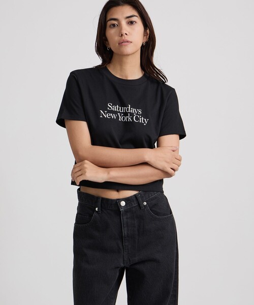 Saturdays NYC(サタデーズ ニューヨークシティ )の「Miller Standard SS Tee(Tシャツ/カットソー・レディース・ホワイト/ブラック/ピンク系その他・M/S/L)」の6枚目の写真