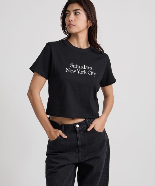 Saturdays NYC(サタデーズ ニューヨークシティ )の「Miller Standard SS Tee(Tシャツ/カットソー・レディース・ホワイト/ブラック/ピンク系その他・M/S/L)」の7枚目の写真