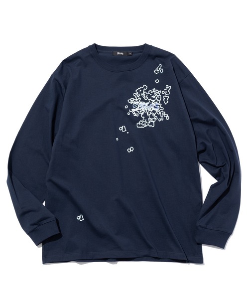 SILAS（サイラス）の「GERM L/S TEE（Tシャツ/カットソー・メンズ・チャコール/ネイビー/ホワイト・L/M/XL）」の3枚目の写真