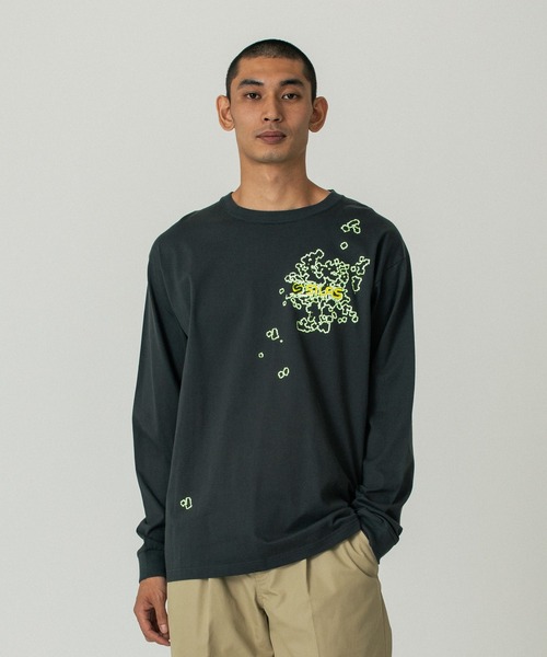 SILAS（サイラス）の「GERM L/S TEE（Tシャツ/カットソー・メンズ・チャコール/ネイビー/ホワイト・L/M/XL）」の6枚目の写真