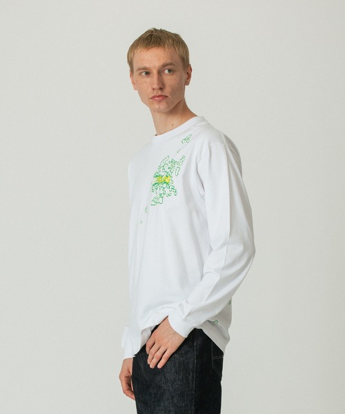 SILAS（サイラス）の「GERM L/S TEE（Tシャツ/カットソー・メンズ・チャコール/ネイビー/ホワイト・L/M/XL）」の7枚目の写真