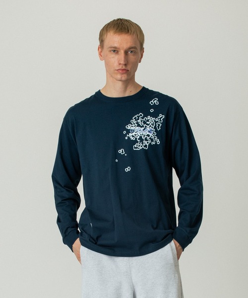 SILAS（サイラス）の「GERM L/S TEE（Tシャツ/カットソー・メンズ・チャコール/ネイビー/ホワイト・L/M/XL）」の19枚目の写真