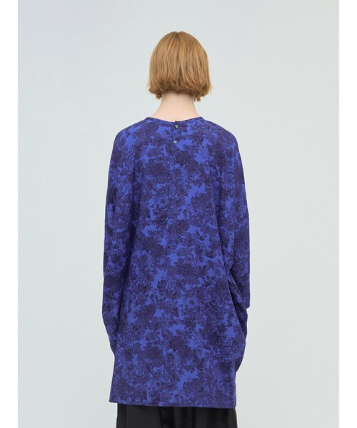 mizuiroind（ミズイロインド）の「mizuiro ind プリントコクーンワイドワンピース（ワンピース・レディース・ブルー/ベージュ・FREE）」の8枚目の写真