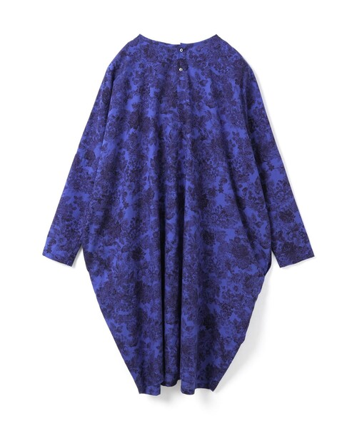 mizuiroind（ミズイロインド）の「mizuiro ind プリントコクーンワイドワンピース（ワンピース・レディース・ブルー/ベージュ・FREE）」の18枚目の写真