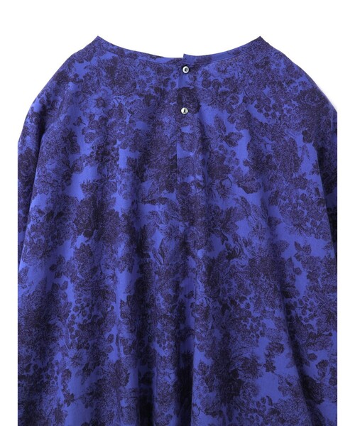 mizuiroind（ミズイロインド）の「mizuiro ind プリントコクーンワイドワンピース（ワンピース・レディース・ブルー/ベージュ・FREE）」の19枚目の写真