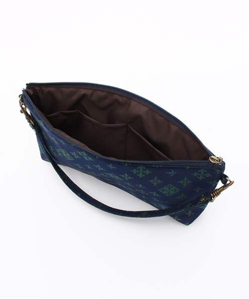 デイリーラシット ウォレット ダークネイビー(検索)ポーチ バッグ パスケース カードケース キーホルダー 大人 旅行 軽量 便利 マルチ 財布 ラシット russet デイリーラシット縦長ポーチ （Gray