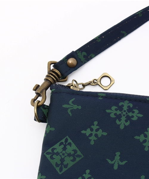 デイリーラシット ウォレット ダークネイビー(検索)ポーチ バッグ パスケース カードケース キーホルダー 大人 旅行 軽量 便利 マルチ 財布 ラシット russet デイリーラシット縦長ポーチ （Gray