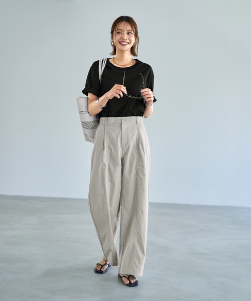 STYLE DELI（スタイルデリ）の「センターハギパッカリングパンツ（その他パンツ・レディース・グレー/カーキ・FREE）」の3枚目の写真