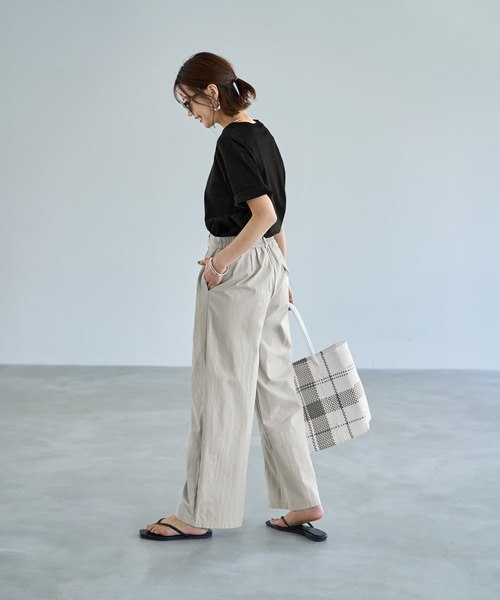 STYLE DELI（スタイルデリ）の「センターハギパッカリングパンツ（その他パンツ・レディース・グレー/カーキ・FREE）」の6枚目の写真