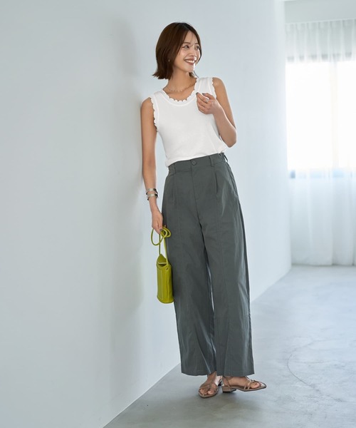 STYLE DELI（スタイルデリ）の「センターハギパッカリングパンツ（その他パンツ・レディース・グレー/カーキ・FREE）」の15枚目の写真