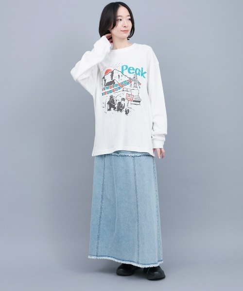 チチカカ（チチカカ）の「COBMASTER コブベアファミリーエベレストワッフルロングTシャツ（Tシャツ/カットソー・メンズ・ブラック/ホワイト・FREE）」の5枚目の写真