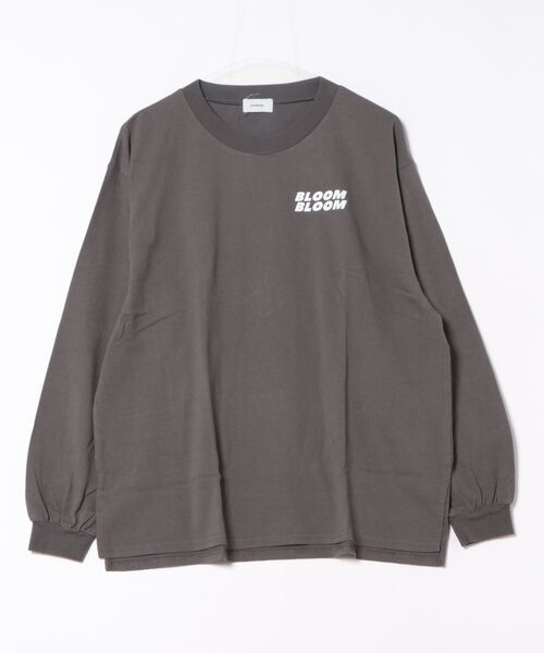 undeny.(アンディニ-)の「アンディニー FLOWERS L/S Tシャツ(Tシャツ/カットソー・レディース・ホワイト/ベージュ系その他/チャコールグレー・F)」の1枚目の写真
