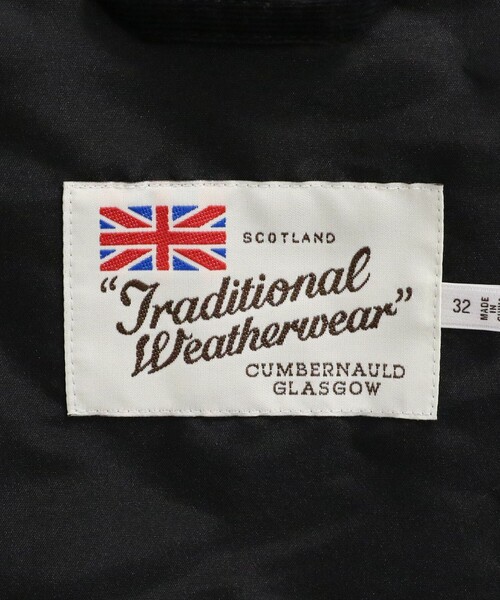 Traditional Weatherwear(トラディショナルウェザーウェア)の「【別注】<Traditional Weatherwear>ARKLEY Aライン キルティング ミドル コート(ノーカラーコート・レディース・ダークブラウン/ブラック・32/34)」の18枚目の写真