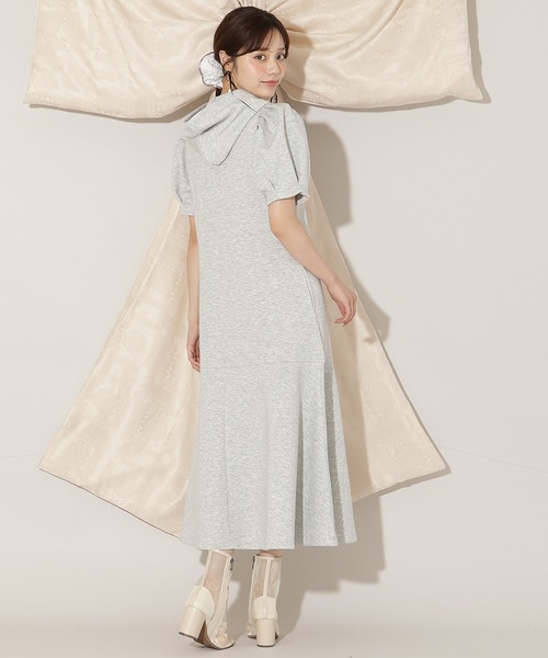 WILLSELECTION(ウィルセレクション)の「タックスリーブAラインパーカーワンピース(ワンピース・レディース・グレー/サックスブルー/ブラック/ピンク/ボルドー・FREE)」の13枚目の写真