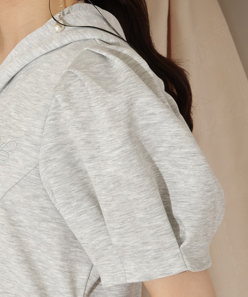 WILLSELECTION(ウィルセレクション)の「タックスリーブAラインパーカーワンピース(ワンピース・レディース・グレー/サックスブルー/ブラック/ピンク/ボルドー・FREE)」の16枚目の写真