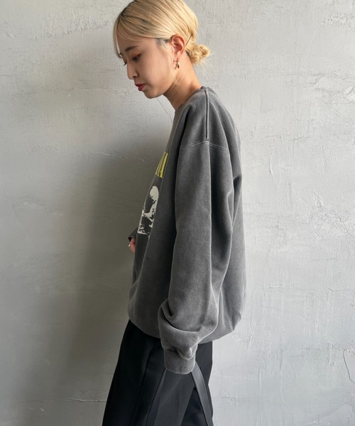 GOOD ROCK SPEED（グッドロックスピード）の「[GOOD ROCK SPEED/グッドロックスピード] 別注 NIRVANA プリントスウェット（スウェット・レディース・チャコールグレー・L/XL/M）」の13枚目の写真