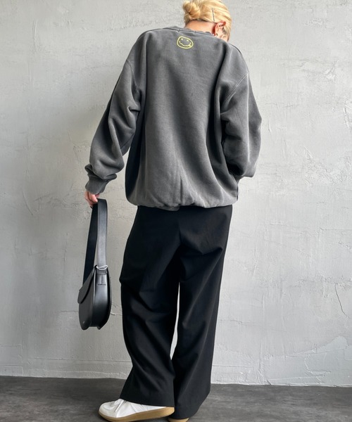 GOOD ROCK SPEED（グッドロックスピード）の「[GOOD ROCK SPEED/グッドロックスピード] 別注 NIRVANA プリントスウェット（スウェット・レディース・チャコールグレー・L/XL/M）」の3枚目の写真