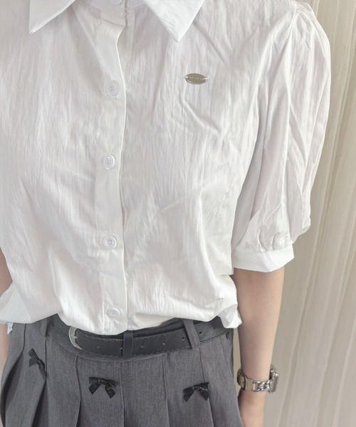 frunco（フランコ）の「【ZOZO限定】シュシュ付きコットンブラウス（シャツ/ブラウス・レディース・ブルー/グリーン/ホワイト/アイボリー・FREE）」の12枚目の写真