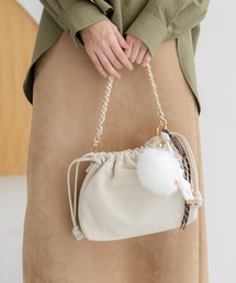 Elura | レザーギャザーBAG/451641(ハンドバッグ)