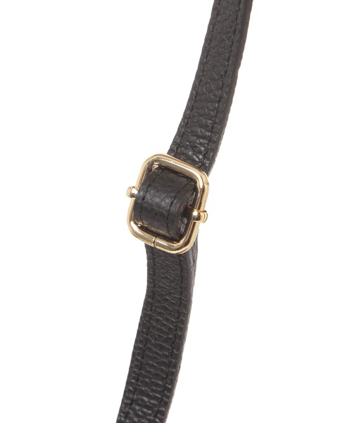 Elura（エルーラ）の「レザーギャザーBAG/451641（ハンドバッグ・レディース・ブラック/オフホワイト・ONE SIZE）」の15枚目の写真