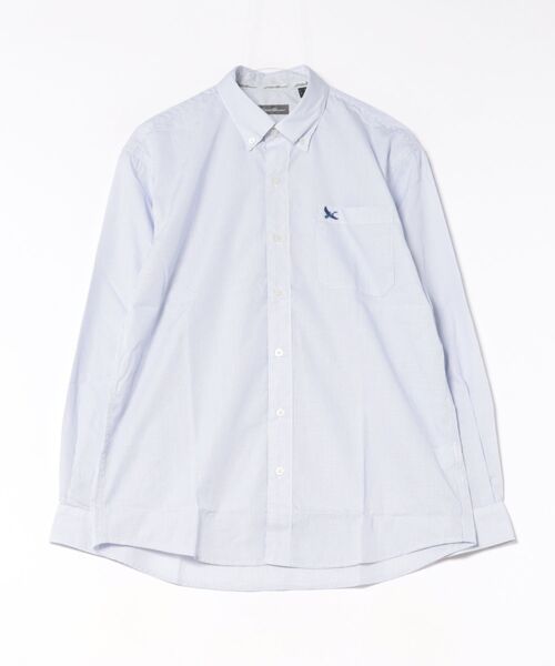 Eddie Bauer（エディーバウアー）の「ブロード チェック 刺繍 シャツ（シャツ/ブラウス・メンズ・ブルー系1/ブルー系2/ピンク/ブラック系1/レッド系1/ブルー系3/ネイビー系1/ブラック系2・S/M/L/XL/XXL）」の6枚目の写真