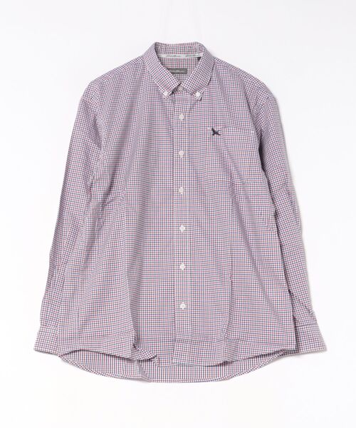 Eddie Bauer（エディーバウアー）の「ブロード チェック 刺繍 シャツ（シャツ/ブラウス・メンズ・ブルー系1/ブルー系2/ピンク/ブラック系1/レッド系1/ブルー系3/ネイビー系1/ブラック系2・S/M/L/XL/XXL）」の8枚目の写真