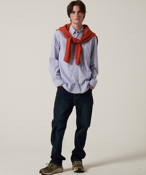 Eddie Bauer（エディーバウアー）の「ブロード チェック 刺繍 シャツ（シャツ/ブラウス・メンズ・ブルー系1/ブルー系2/ピンク/ブラック系1/レッド系1/ブルー系3/ネイビー系1/ブラック系2・S/M/L/XL/XXL）」の10枚目の写真