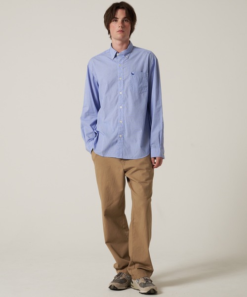 Eddie Bauer（エディーバウアー）の「ブロード チェック 刺繍 シャツ（シャツ/ブラウス・メンズ・ブルー系1/ブルー系2/ピンク/ブラック系1/レッド系1/ブルー系3/ネイビー系1/ブラック系2・S/M/L/XL/XXL）」の11枚目の写真