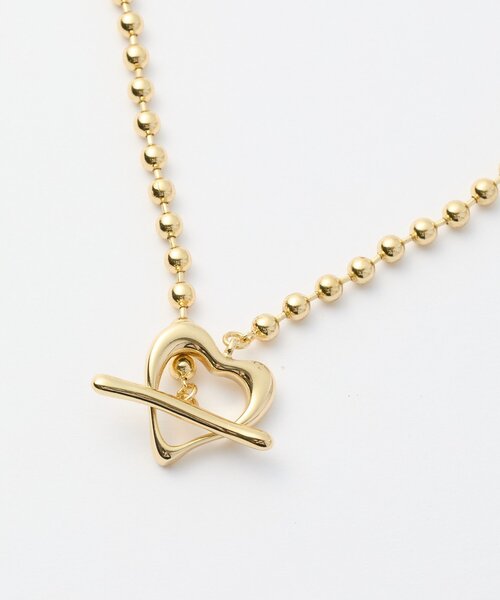 DISCOAT（ディスコート）の「【GOLDY】ハートマンテルネックレス（ネックレス・レディース・ゴールド/シルバー・FREE）」の3枚目の写真