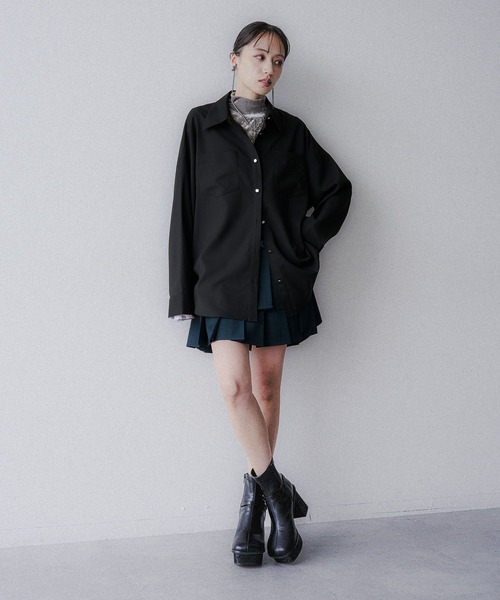 セール】2Pメランジショートジャケット＊スカパン(HARE)（セットアップ