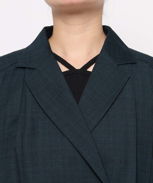 セール】2Pメランジショートジャケット＊スカパン(HARE)（セットアップ