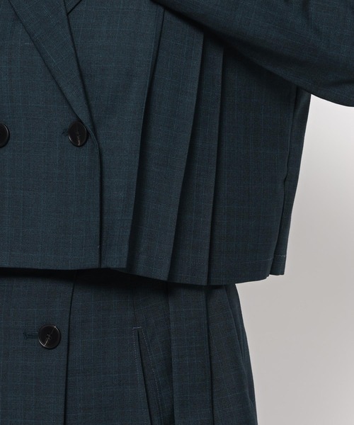 HARE（ハレ）の「2Pメランジショートジャケット＊スカパン(HARE)（セットアップ・レディース・グリーン/グレー・FREE）」の20枚目の写真