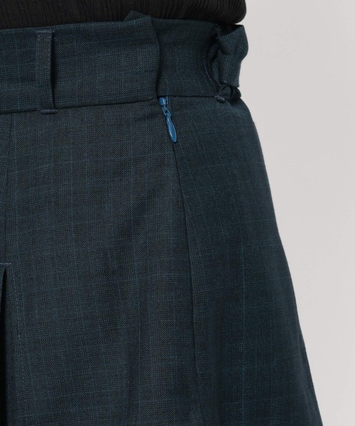 HARE（ハレ）の「2Pメランジショートジャケット＊スカパン(HARE)（セットアップ・レディース・グリーン/グレー・FREE）」の4枚目の写真