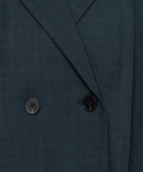 HARE（ハレ）の「2Pメランジショートジャケット＊スカパン(HARE)（セットアップ・レディース・グリーン/グレー・FREE）」の8枚目の写真