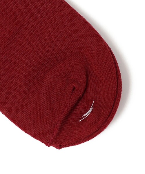 SHIPS（シップス）の「Piedi Nudi:リブ ライン ソックス（ソックス/靴下・レディース・オフホワイト/ボルドー・ONE SIZE）」の5枚目の写真