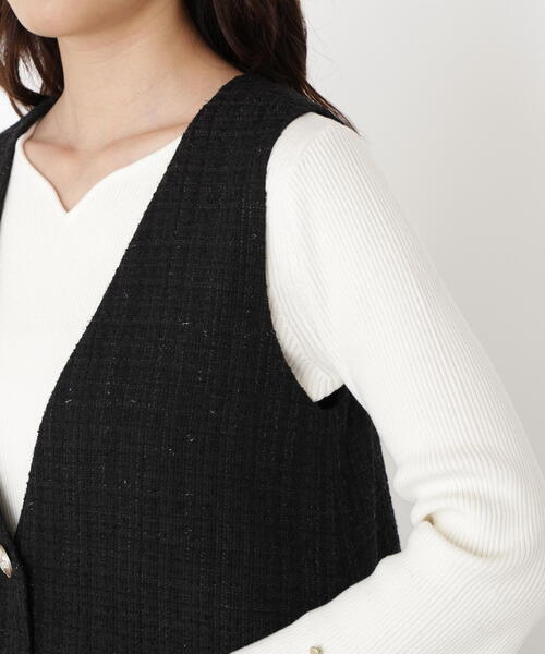 ラメ釦ツイードミニジャンスカ / 1215240913（ワンピース