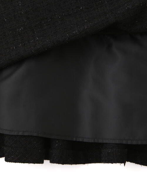 PROPORTION BODY DRESSING（プロポーションボディドレッシング）の「ラメ釦ツイードミニジャンスカ / 1215240913（ワンピース・レディース・ボルドー/ブラック・MEDIUM/SMALL）」の22枚目の写真