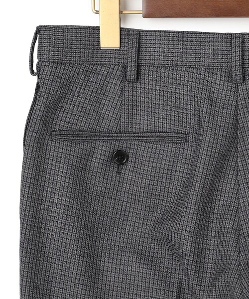 J.PRESS(ジェイプレス)の「【定番 / セットアップ対応】マナードシルクホームスパン ガンクラブチェック スラックス(スラックス・メンズ・ライトグレー系3・76/79/82/85/88/91/94)」の7枚目の写真