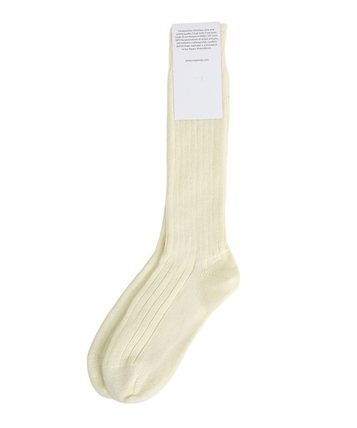 CORGI（コーギ）の「Corgi / コーギー：COTTON PLAIN 3×1 RIB SOCKS：COTTON-PLAIN[ANN]（ソックス/靴下・レディース・レッド系その他/ホワイト/ホワイト系その他/ブラック・9.5）」の5枚目の写真