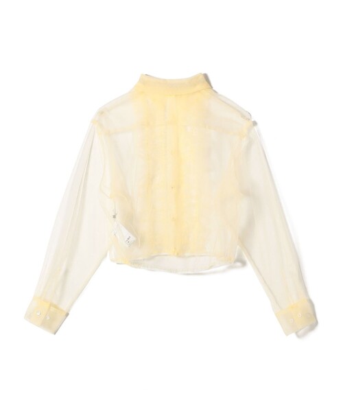 JANESMITH（ジェーンスミス）の「JANE SMITH:チュール フリル シャツ（シャツ/ブラウス・レディース・ブラック/ナチュラル・ONE SIZE）」の3枚目の写真