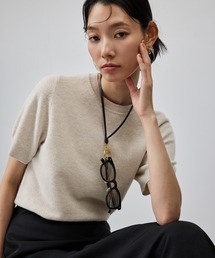 ROPE' | ウールカシミヤ5分袖プルオーバー / イージーケア(ニット/セーター)