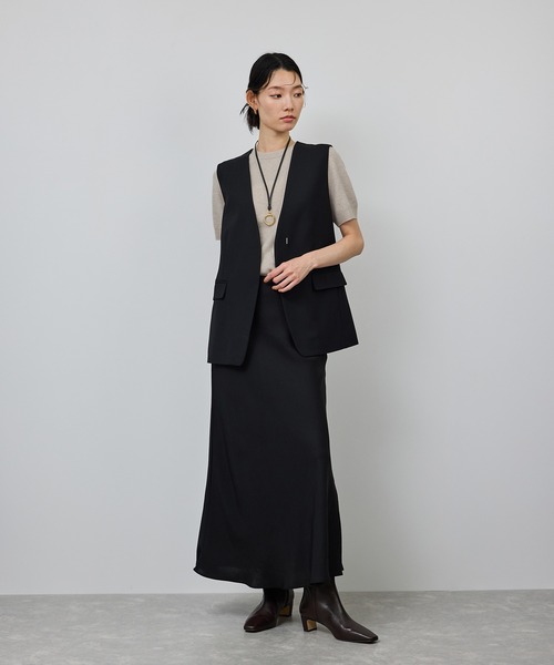 ROPE'（ロペ）の「ウールカシミヤブレンド 5分袖ニットプルオーバー/イージーケア（ニット/セーター・レディース・ブラック/ベージュ系その他/ピンク系その他2・FREE）」の5枚目の写真